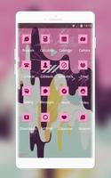 Pink Stylish Ice Cream Free Theme for Jio Phone ảnh chụp màn hình 1