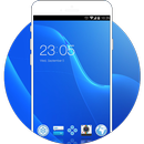 Neat Gentleman Launcher Neon Blue Theme APK