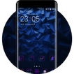 Dark Blue Abstract Theme for Vibe K5 HD Wallpaper