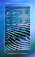 Blue Neon Line Theme for Vivo V5 Screenshot 1