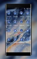 Blue Marble Theme for Sony Xperia Z3 capture d'écran 1