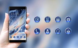 Blue Marble Theme for Sony Xperia Z3 اسکرین شاٹ 3