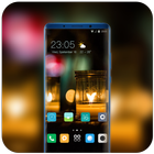 Theme for night soft light bokeh wallpaper icon