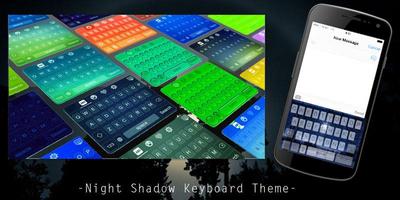 Night Shadow Keyboard Theme Affiche