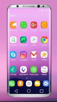 Theme Samsung Galaxy S8 Lancher imagem de tela 1