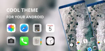 Theme for OPPO realme 2 wave ocean stone wallpaper