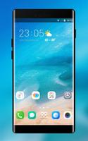 Theme for Xiaomi Mi 8 Pro &Phone 8 x ios Blue Sea پوسٹر