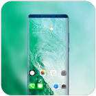 Theme for IOS 13 - Phone XS water wave wallpaper ไอคอน