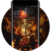 Fantasy Flame Skull theme for Lenovo k5 note