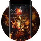 Icona Fantasy Flame Skull theme for Lenovo k5 note