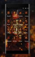 Fantasy Flame Skull theme for Lenovo k5 note Ekran Görüntüsü 1