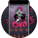 Skull theme hip-hop music graffiti wallpaper HD APK