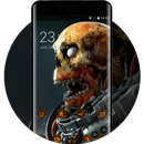 Skull bone theme costume robot dead art wallpaper aplikacja
