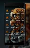 Skull bone theme costume robot dead art wallpaper capture d'écran 1