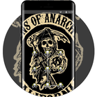 ikon Skeleton theme wallpaper sons of anarchy tv