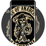 Skeleton theme wallpaper sons of anarchy tv icône