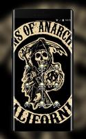 Skeleton theme wallpaper sons of anarchy tv постер