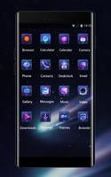 Space galaxy theme shootingstar dark star 截图 1