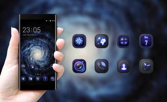 Space galaxy theme ad08 wallpaper ios8 iphone6 captura de pantalla 3