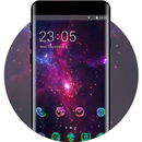 Space Galaxy Theme For Star Red Blue Dark Sky APK