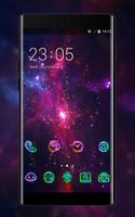 Space Galaxy Theme For Star Red Blue Dark Sky Affiche