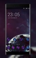 Space galaxy theme wallpaper asteroids planets پوسٹر