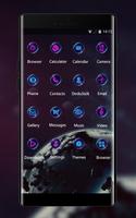 Space galaxy theme wallpaper asteroids planets اسکرین شاٹ 1