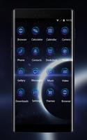 Space galaxy theme lunar eclipse solar wallpaper ภาพหน้าจอ 1