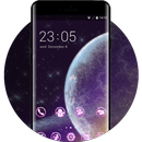 Space galaxy theme planet shine wallpaper APK