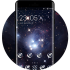 Space galaxy theme star cluster ngc wallpaper आइकन