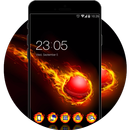 Cool Flame Fire Ball Theme for Android O APK