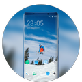 Theme for sports life skiing wallpaper