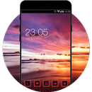 Sunset Beach Theme: Cloud & Sea Wallpaper HD APK
