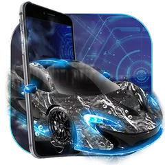 Black Car Theme: Racing Auto Neon Light APK download