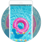 Theme for swimming pool wallpaper-icoon