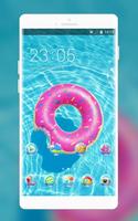 Theme for swimming pool wallpaper постер