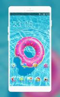 Theme for swimming pool wallpaper โปสเตอร์