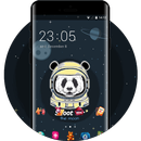 Cool Panda Merry Go Round Planet Space Free Theme APK