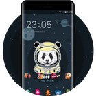 Cool Panda Merry Go Round Planet Space Free Theme icon