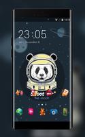 Cool Panda Merry Go Round Planet Space Free Theme poster