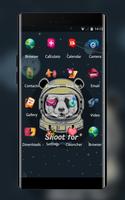 Cool Panda Merry Go Round Planet Space Free Theme screenshot 1
