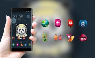 Cool Panda Merry Go Round Planet Space Free Theme screenshot 3