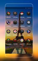 Paris Theme: Beautiful Eiffel tower Wallpaper capture d'écran 1