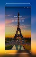 Paris Theme: Beautiful Eiffel tower Wallpaper capture d'écran 2