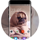 Theme for puppy pet oppo r17 wallpaper أيقونة