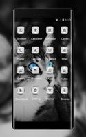 Pet animal theme wallpaper cat eyes blue black ภาพหน้าจอ 1