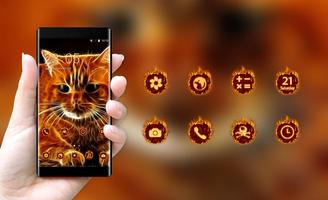 Kitty theme 3D Cat animal Live Wallpaper screenshot 3