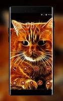 Kitty theme 3D Cat animal Live Wallpaper poster