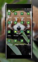 Pet animal theme wallpaper fox fire grass eat screenshot 1