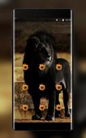 theme wallpaper lion black mane rock skul demon скриншот 1